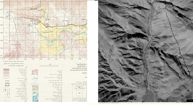 نمونه عکس هوایی و نقشه هوایی